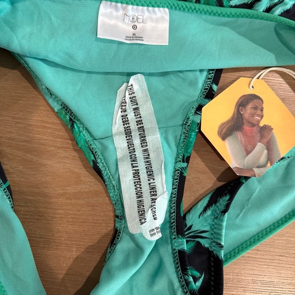 Fe Noel x Target Printed Palm Bikini Bottom Size XL NWT High Leg Cheeky - Picture 4 of 4